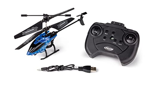 Carson 500507165 Starter Tyrann 230 IR 2Ch RTF Cyan Helikopter, Hubschrauber, für Einsteiger, RC Heli, ferngesteuertes Spielzeug, Night Blue