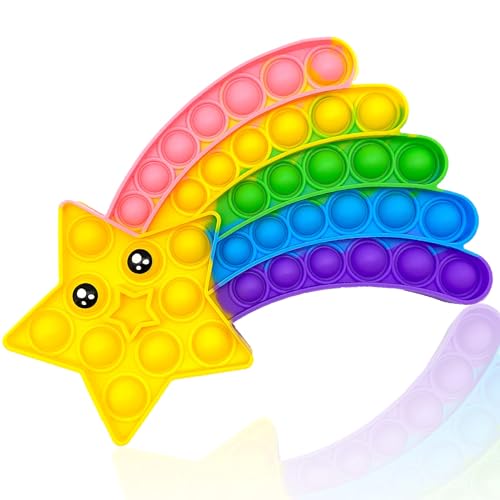 Popit Fidget Toy Anti Stress Spielzeug für Kinder und Erwachsene Sensorik Bubble Fidget Toy Geeignet für Menschen mit Autismus, ADHS und Angststörungen (Meteor)