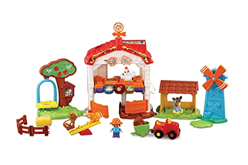 VTech Tip Tap Baby Tiere - Lustiger Bauernhof – Interaktives Spielzeug mit Licht und Musik für fantasievolle Rollenspiele – Für Kinder von 1-5 Jahren