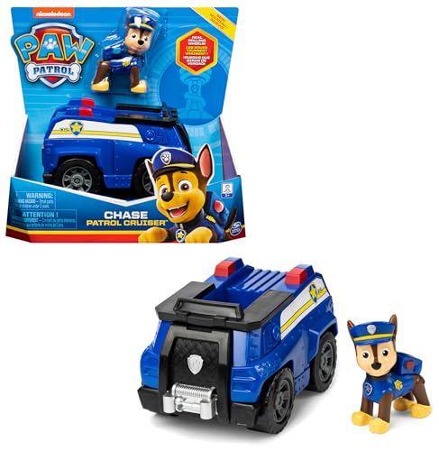 PAW PATROL, Polizei-Fahrzeug mit Chase-Figur (Basic Vehicle/Basis Fahrzeug), Spielzeugauto, ab 3 Jahren